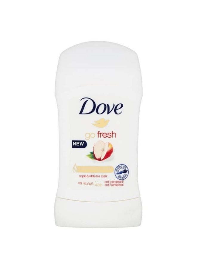 Dove Women Anti-Perspirant Deodorant Stick, 40Ml (Apple & White Tea) - Image 1